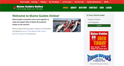 Desktop Screenshot of maineguides.com