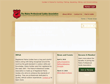 Tablet Screenshot of maineguides.org